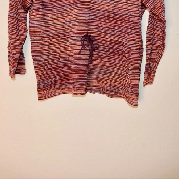 Missoni Multicolor Crochet Trim Tie Detail Sweater